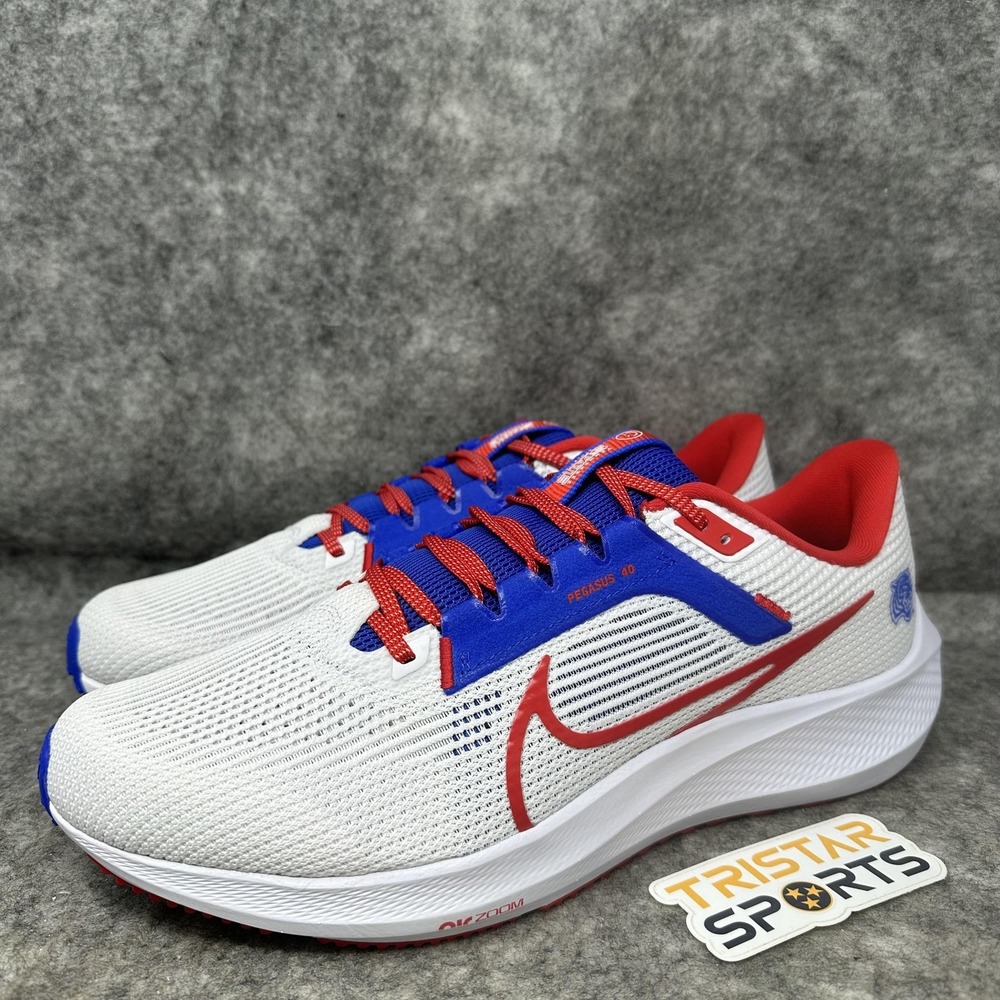 Tennessee State Tigers Shoes Mens 11 White Nike Pegasus 39 NCAA Running Red Blue